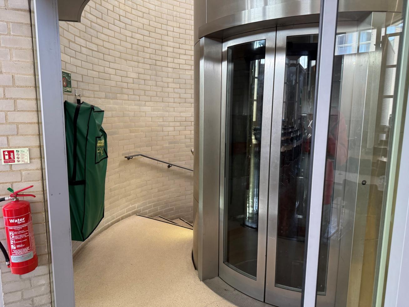 Dome Lift and Staircase with Evacuation Chair