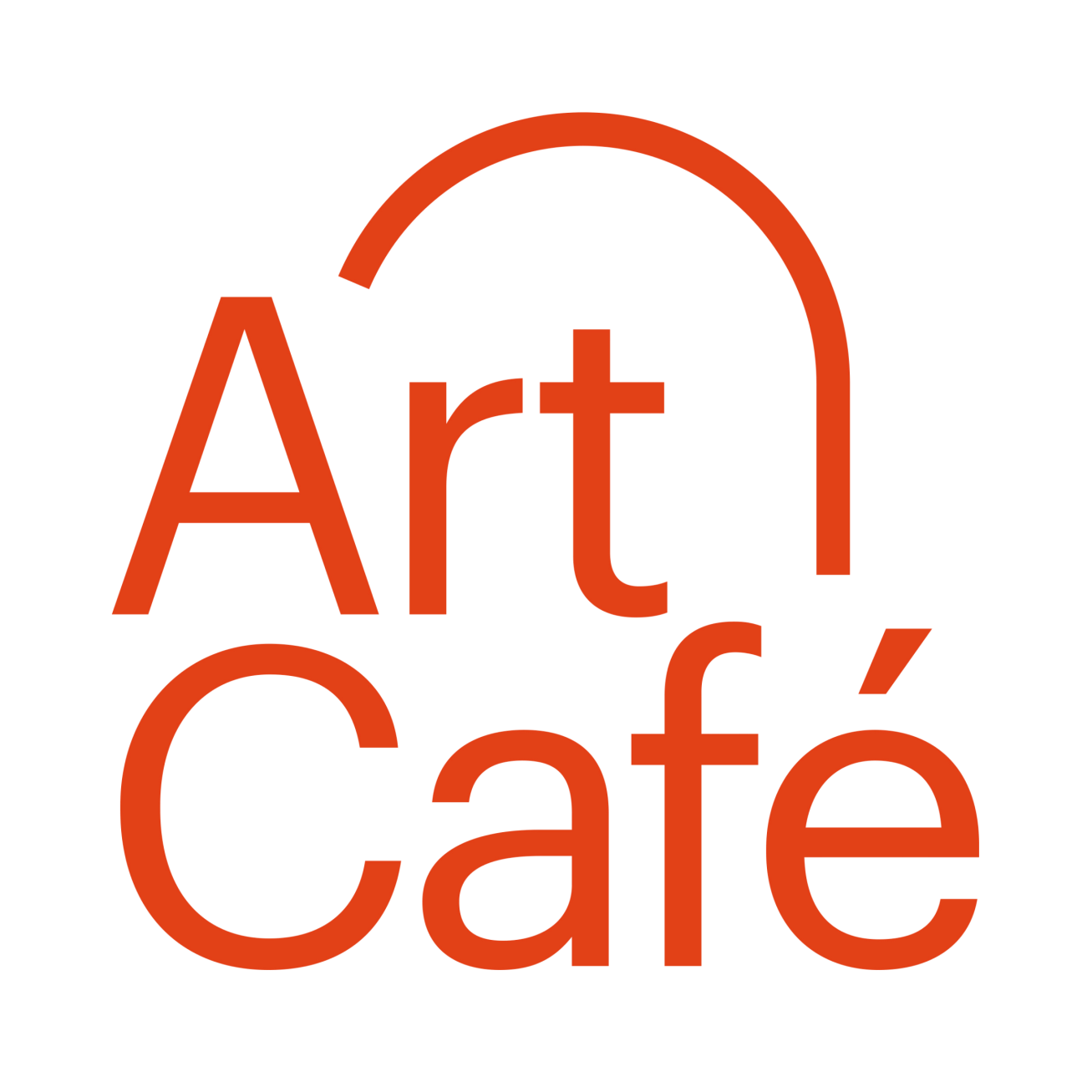 Logo of the Art Café, stylised in an orange font